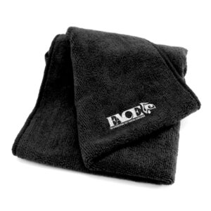Black hand towel with Face Logo