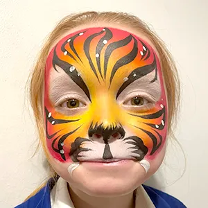 Sample of tiger face design